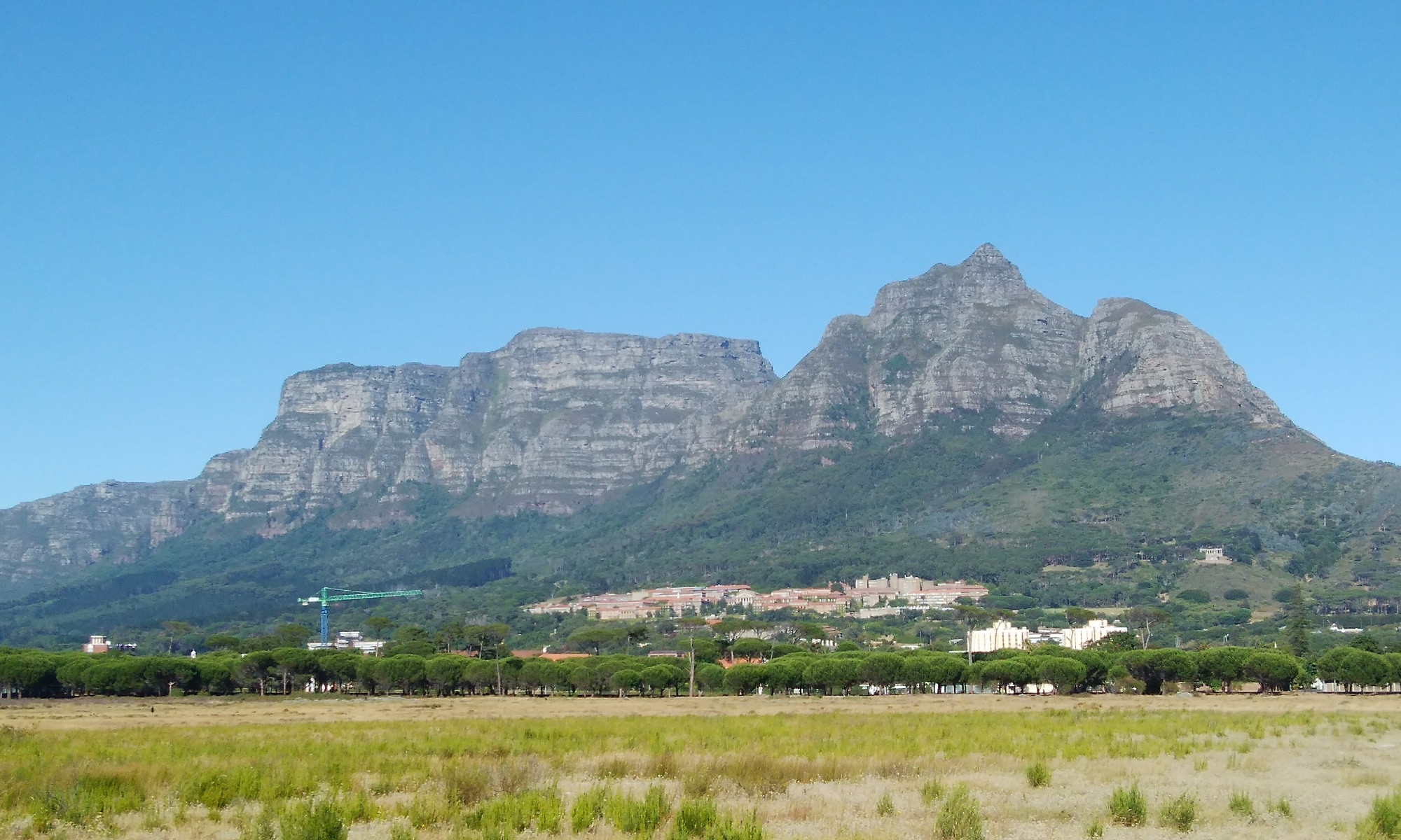Table Mountain and University of Cape Town